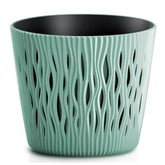 Hectarul - Ghiveci decorativ rotund Sandy 16.5x14.5 cm albastru